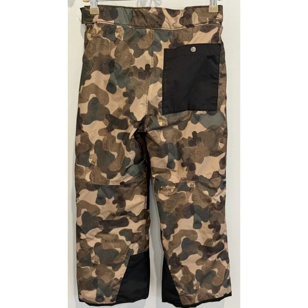 The North Face Dryvent Camo Ski Snow Pants EZ Grow Boys Size M 10
